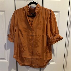 Ann Taylor ruffle collar blouse S